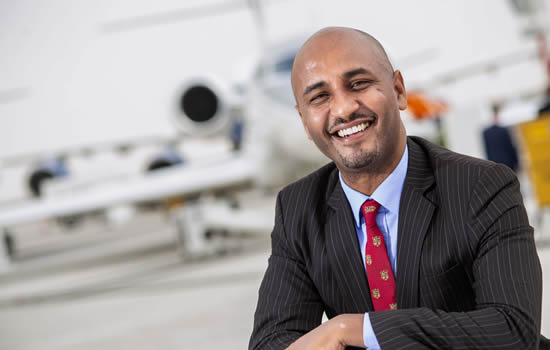 Dawit Lemma, MD and Founder of Addis Ababa based Krimson Aviation